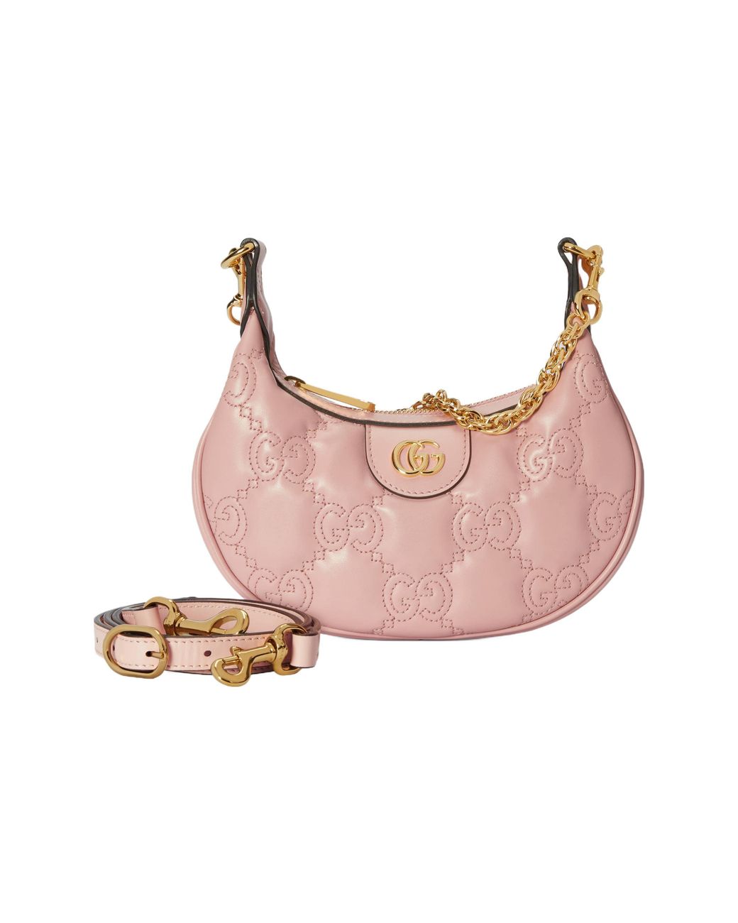 Gucci Pink GG Matelassé Mini Shoulder Bag