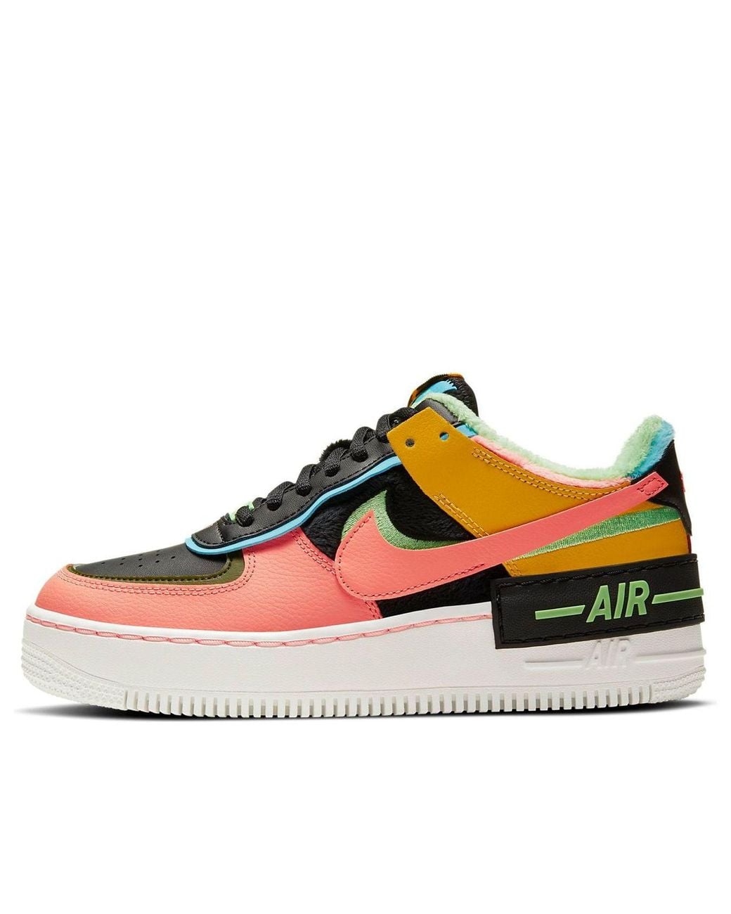 Nike Multicolor (Wmns) Air Force 1 Shadow Se 'Solar Flare Atomic'