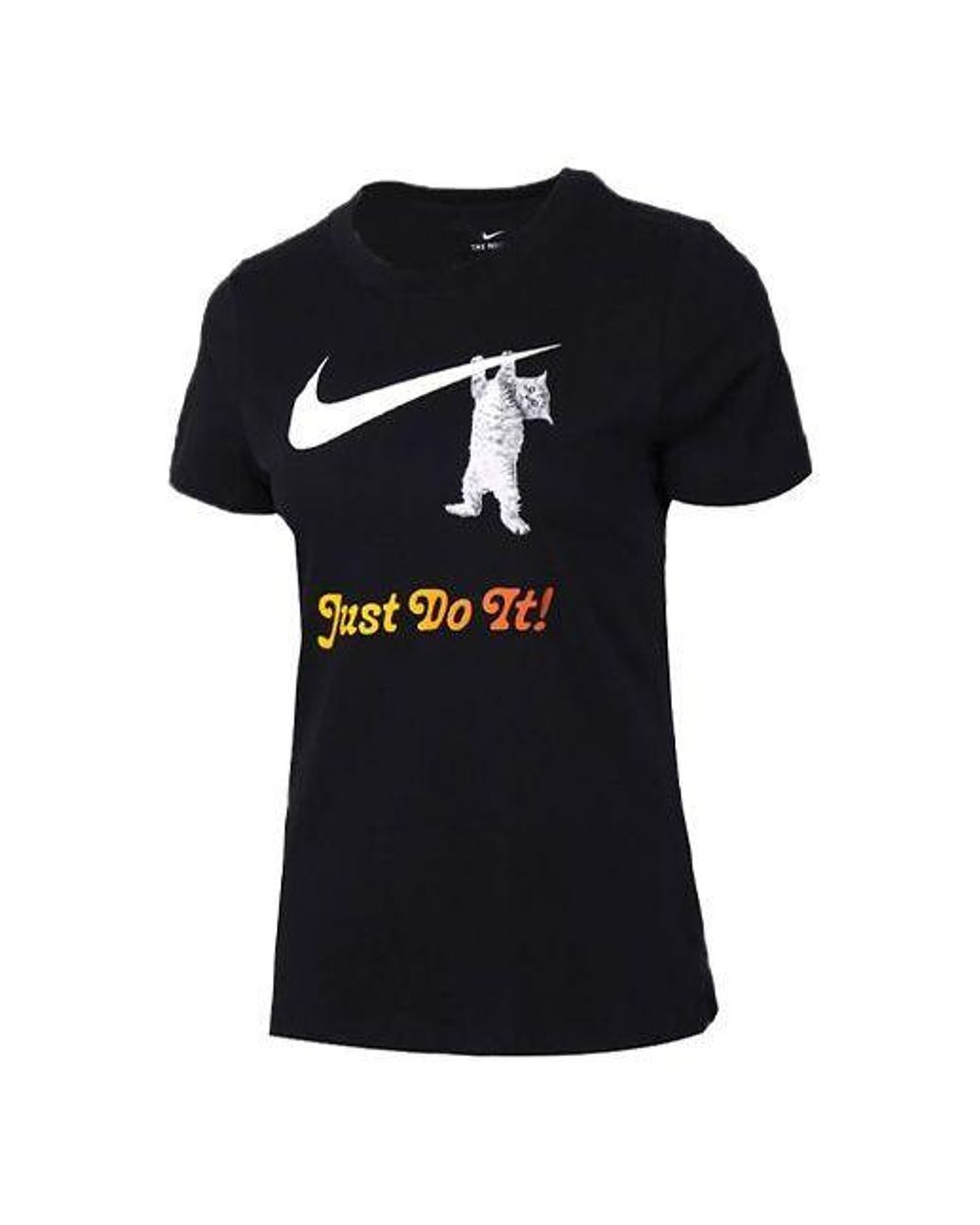 Nike Black (Wmns) Slogan Logo Solid Color Training