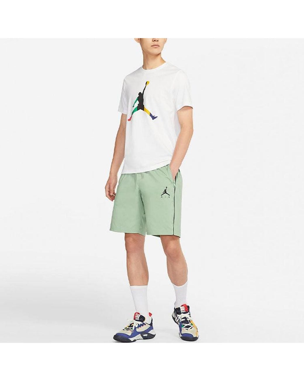 Nike Green As J Jumpman Wvn Short Steam for men