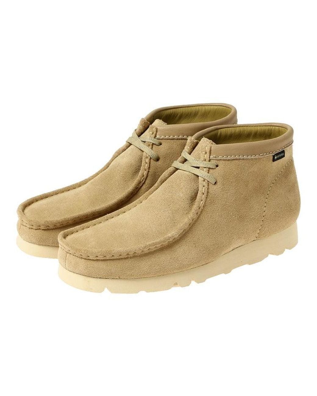 Clarks Natural Wallabee Boots Gtx Suede 'Maple' for men