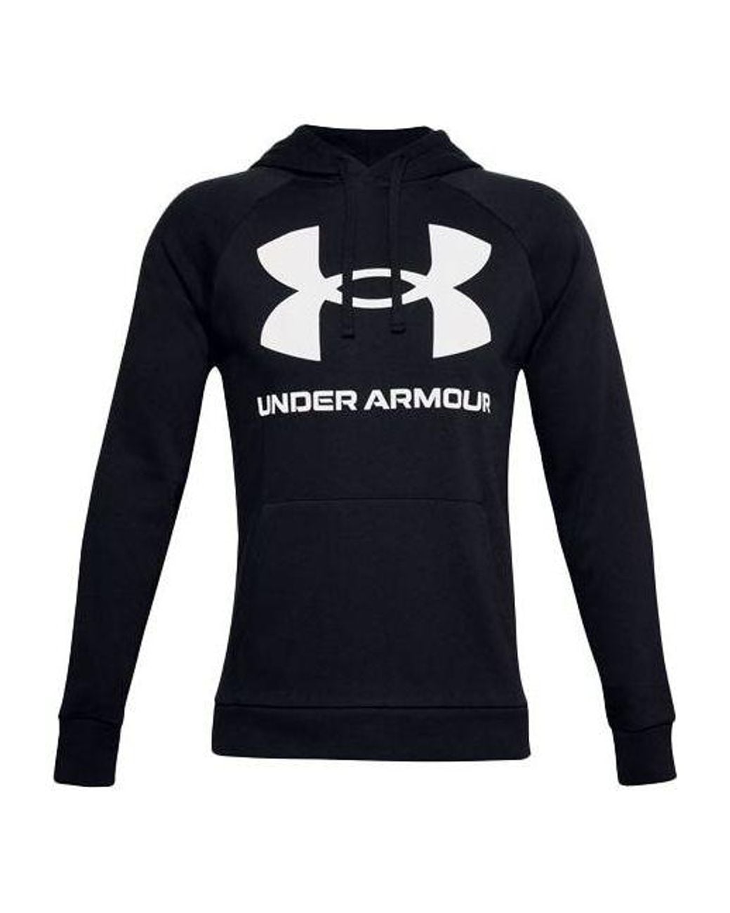 Under Armour Blue Rival Fleece Big Logo Hoodie for men