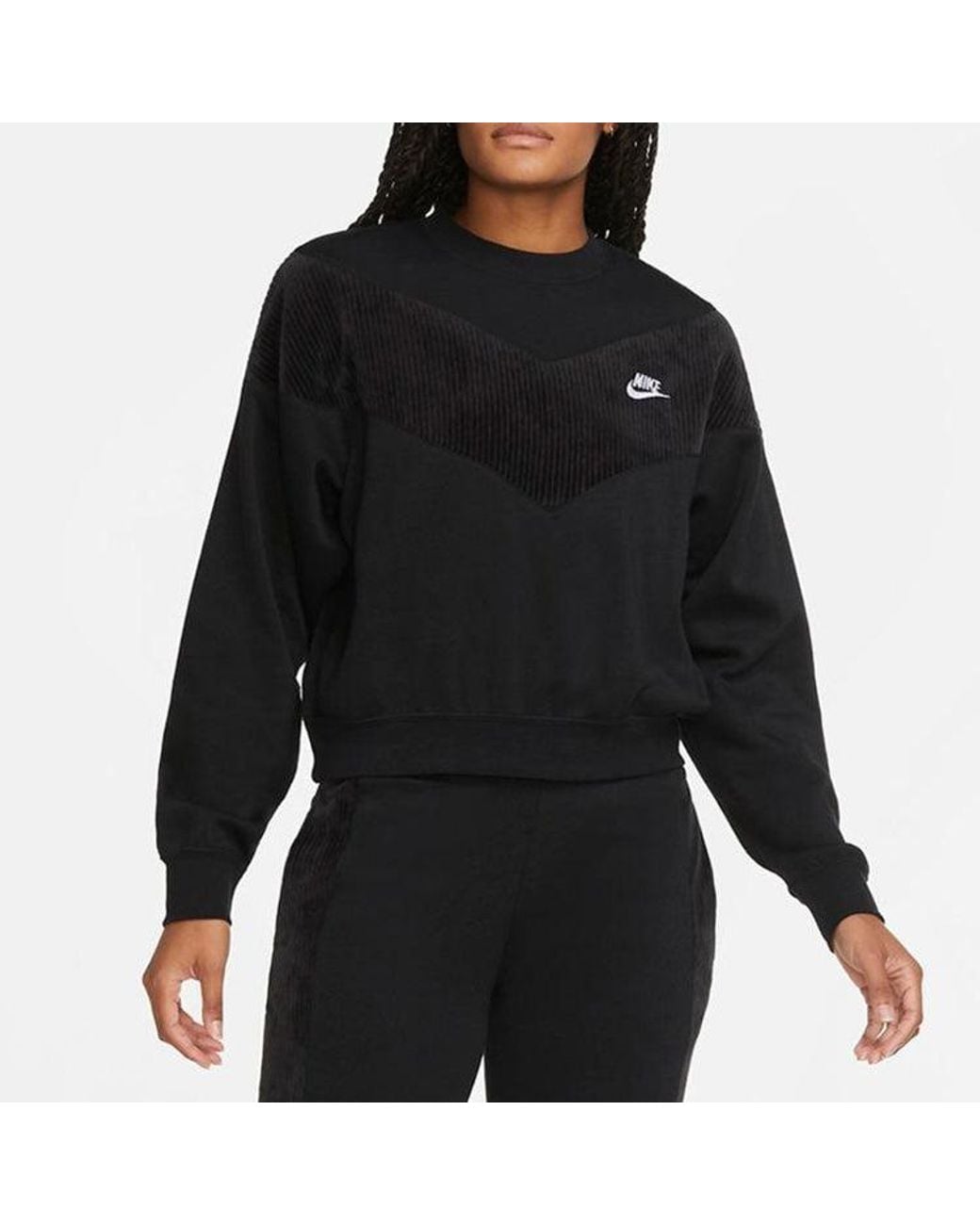 Nike Black (Wmns) Sportswear Hrtg Crew