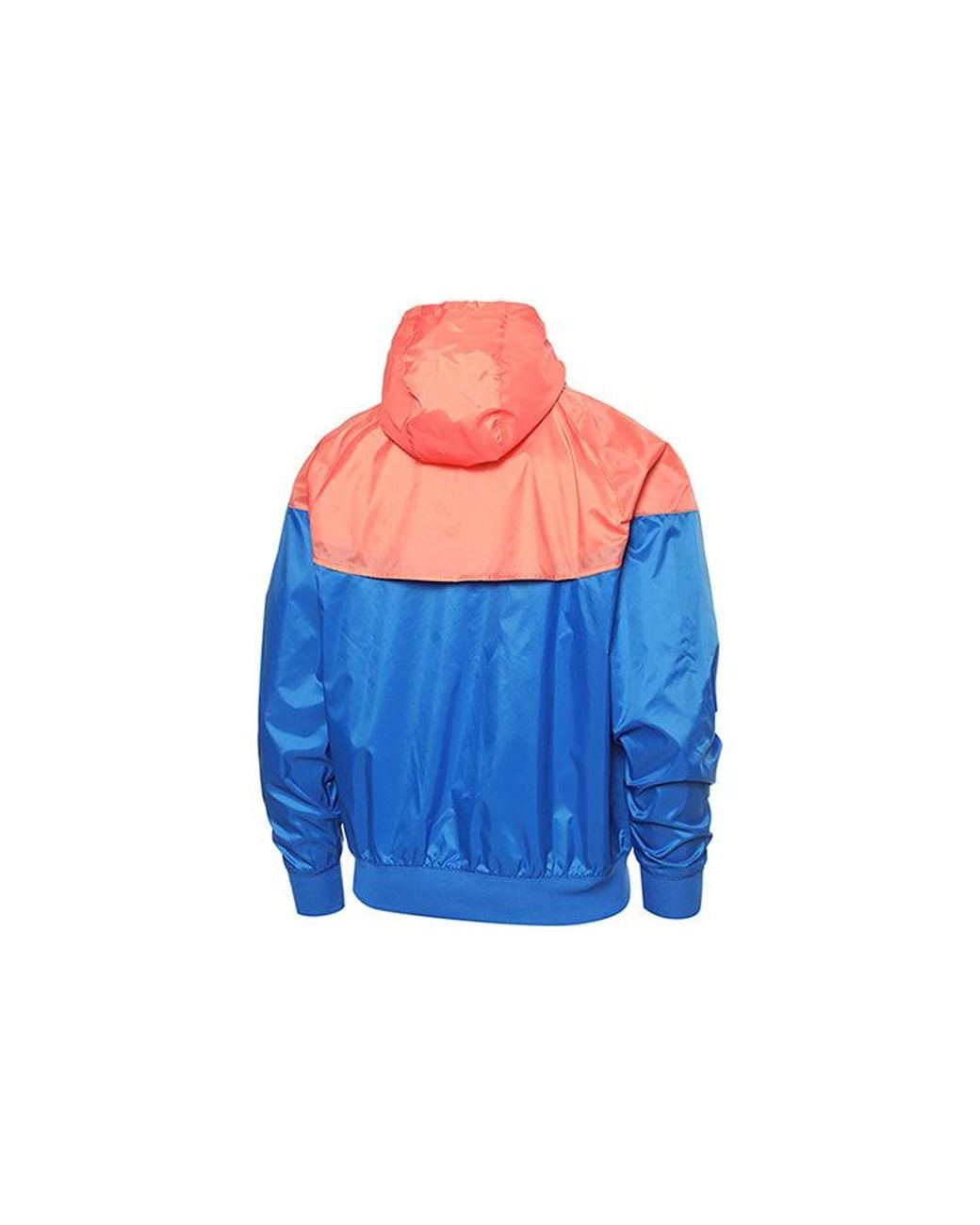 Nike Blue Colorblock Zipper Windproof Hooded Jacket for men