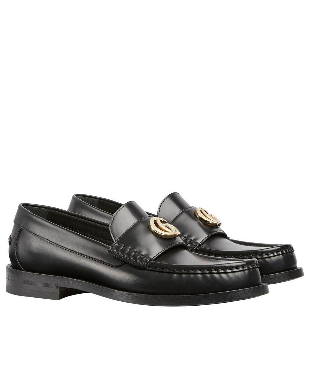 Gucci Black (Wmns) Double G Loafers