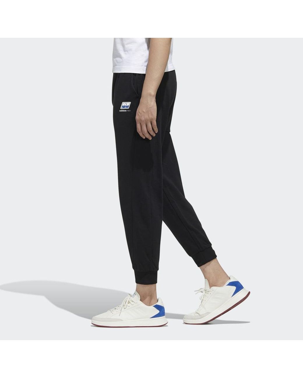 Adidas Black Neo Faves Tp Sports Pants/Trousers/Joggers for men