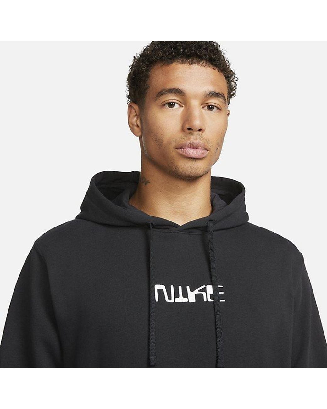 Nike Black Club Fleece Pullover Soccer Hoodie for men