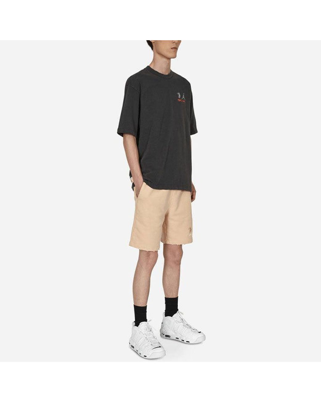 Nike Black X Union Crossover Solid Color Breathable Logo Round Neck Short Sleeve Us Edition for men