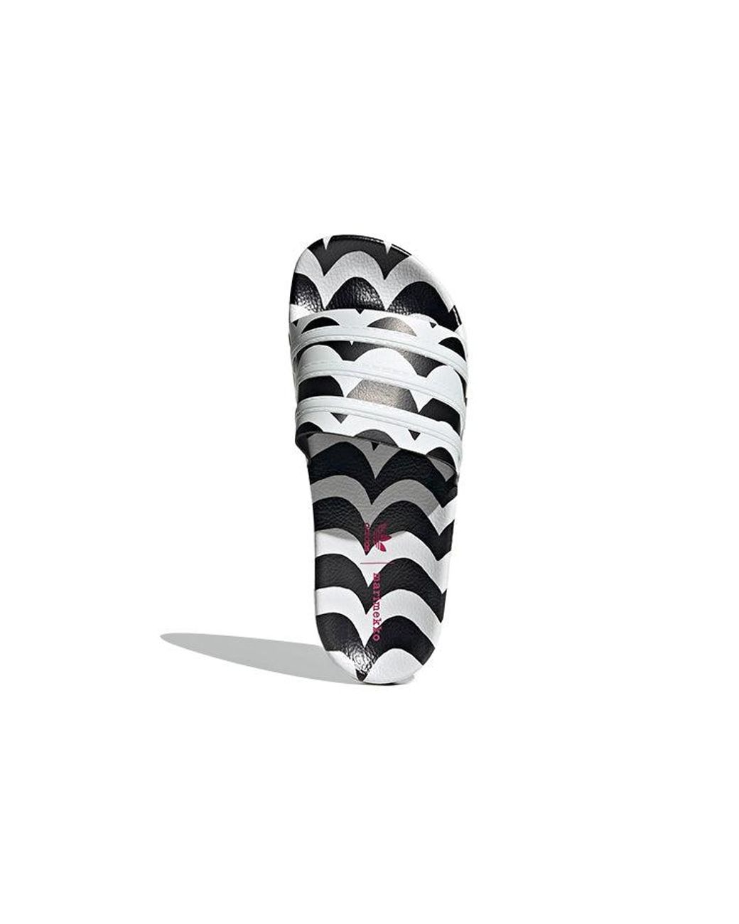 Adidas Black (Wmns) Marimekko X Adilette Slide 'Laine Wave'