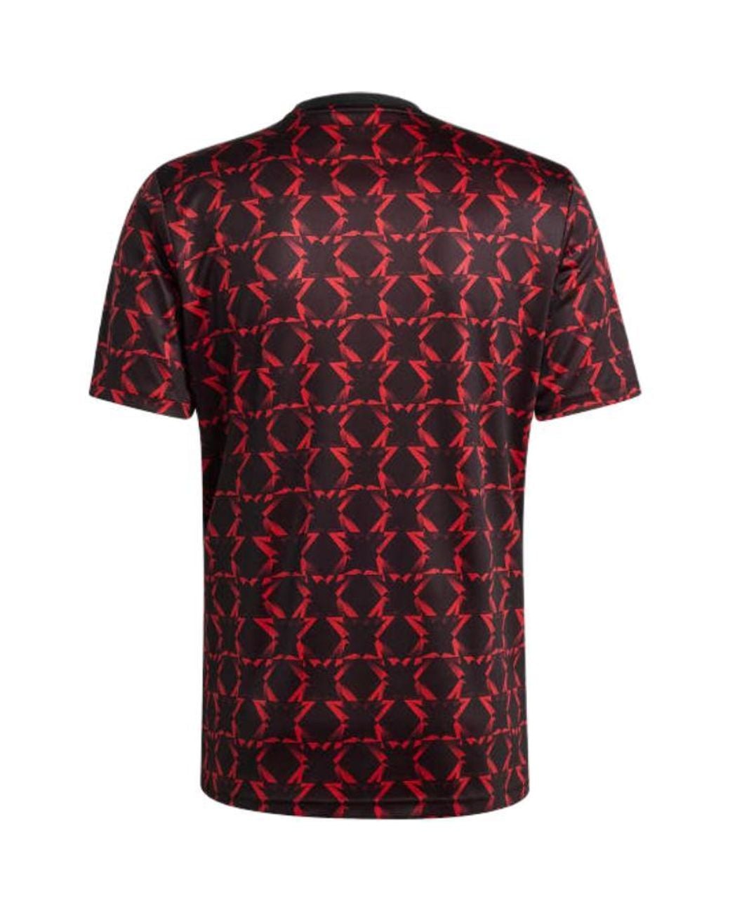 Adidas Red Manchester United Pre Match Shirt 2024 2025 Adults for men