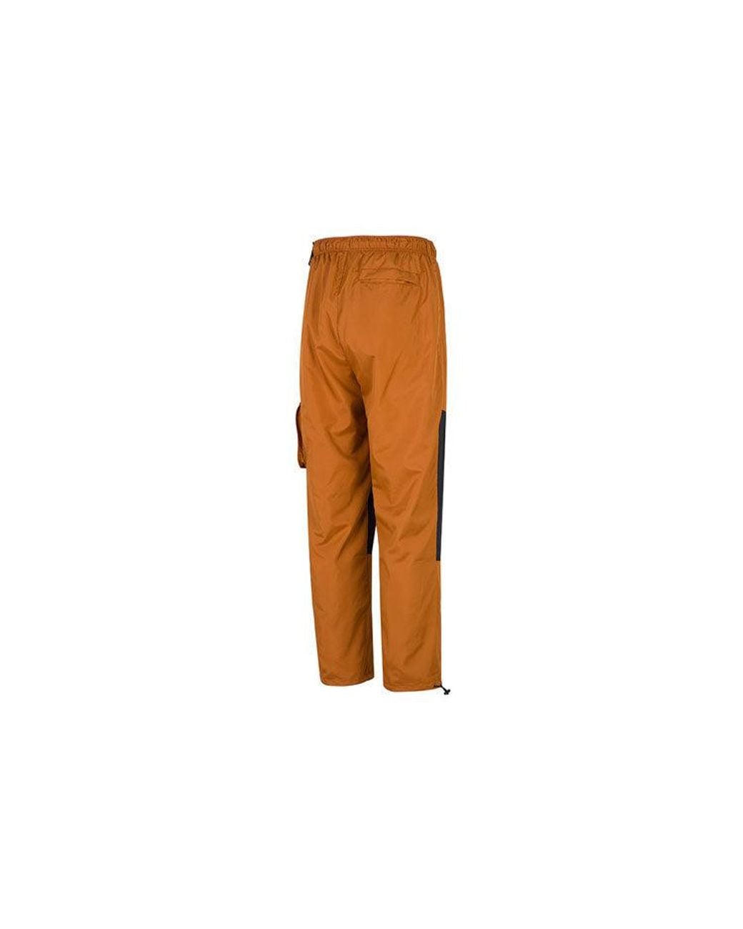 Nike Orange Ss22 Contrast Color Stitching Woven Sports Pants/Trousers/Joggers Copper for men