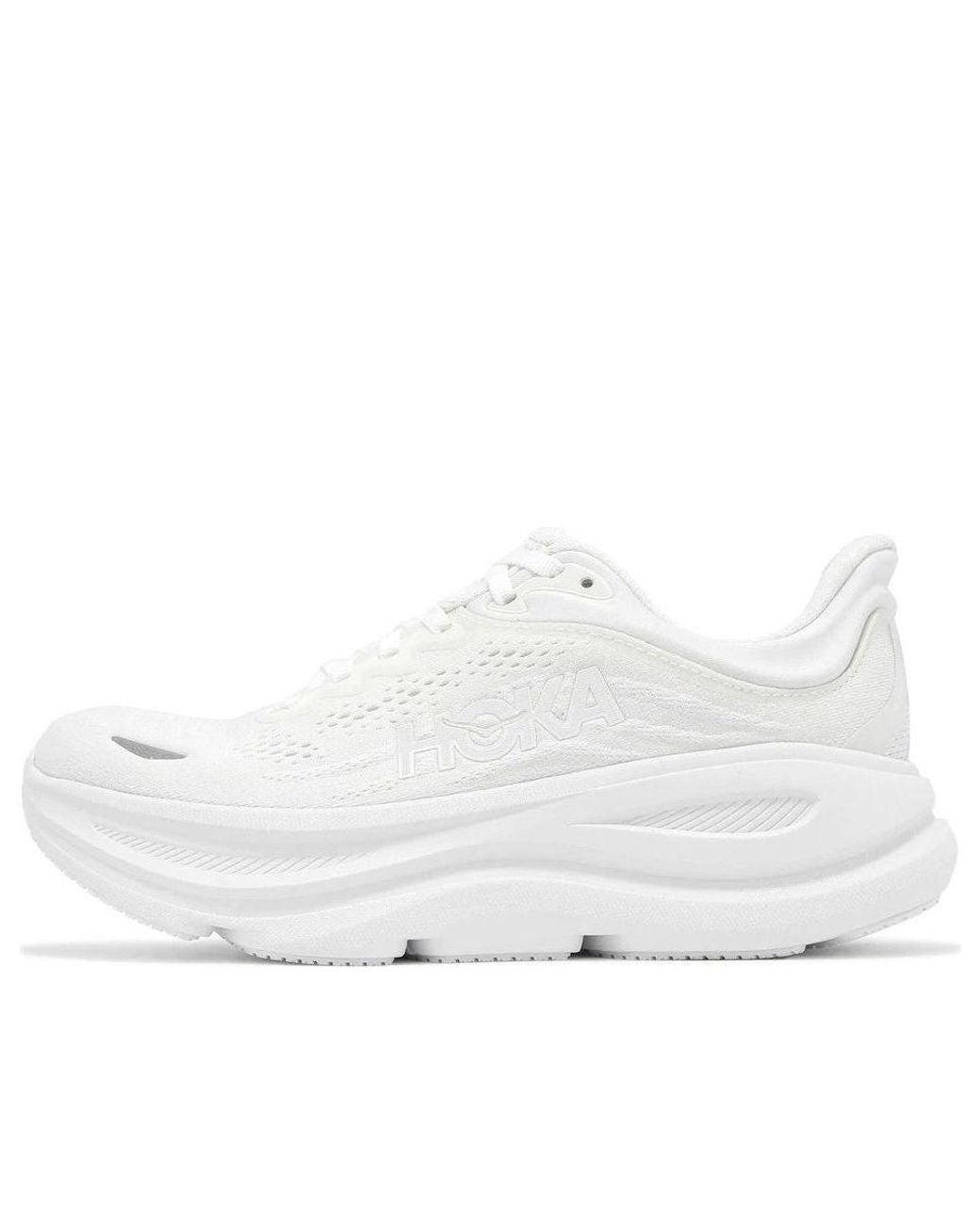Hoka One One White W Bondi 9 Sneaker
