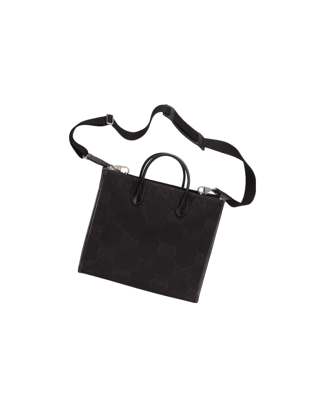 Gucci Black Jumbo Gg Canvas Tote Bag for men