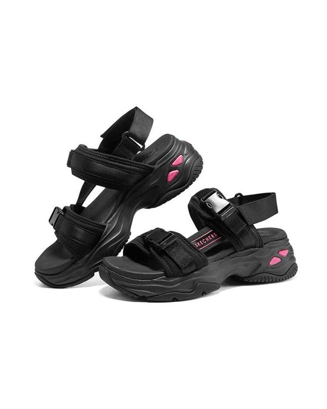 Skechers Black (Wmns) D'Lites 4.0 Sandals
