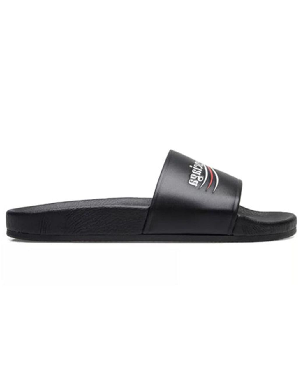 Balenciaga Blue Wave Logo Slippers Sandals for men