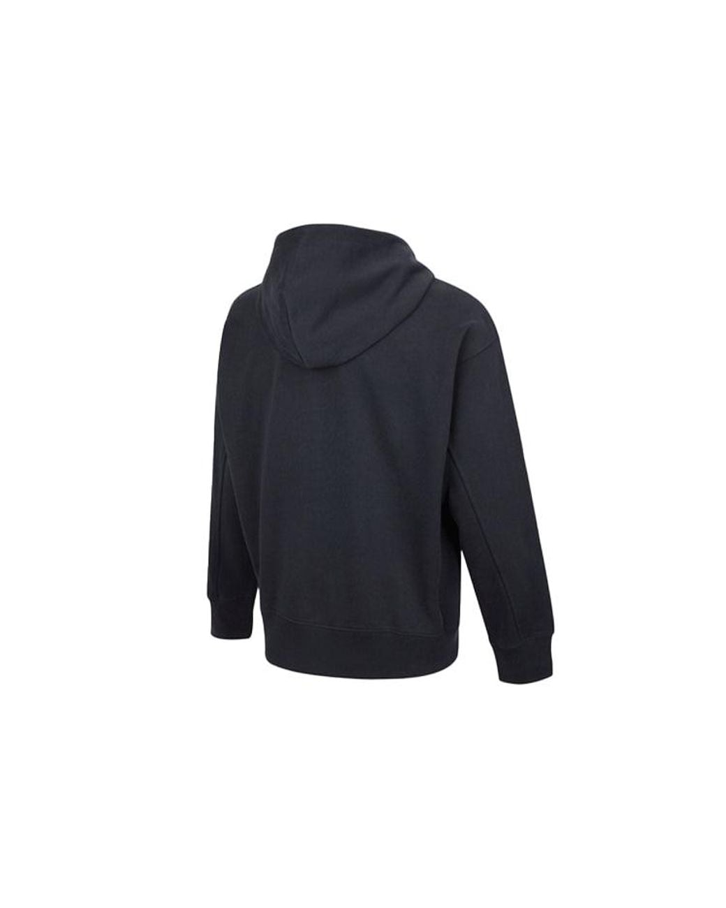 Nike Blue Embroidered Logo Half Zipper Hooded Knit Pullover for men