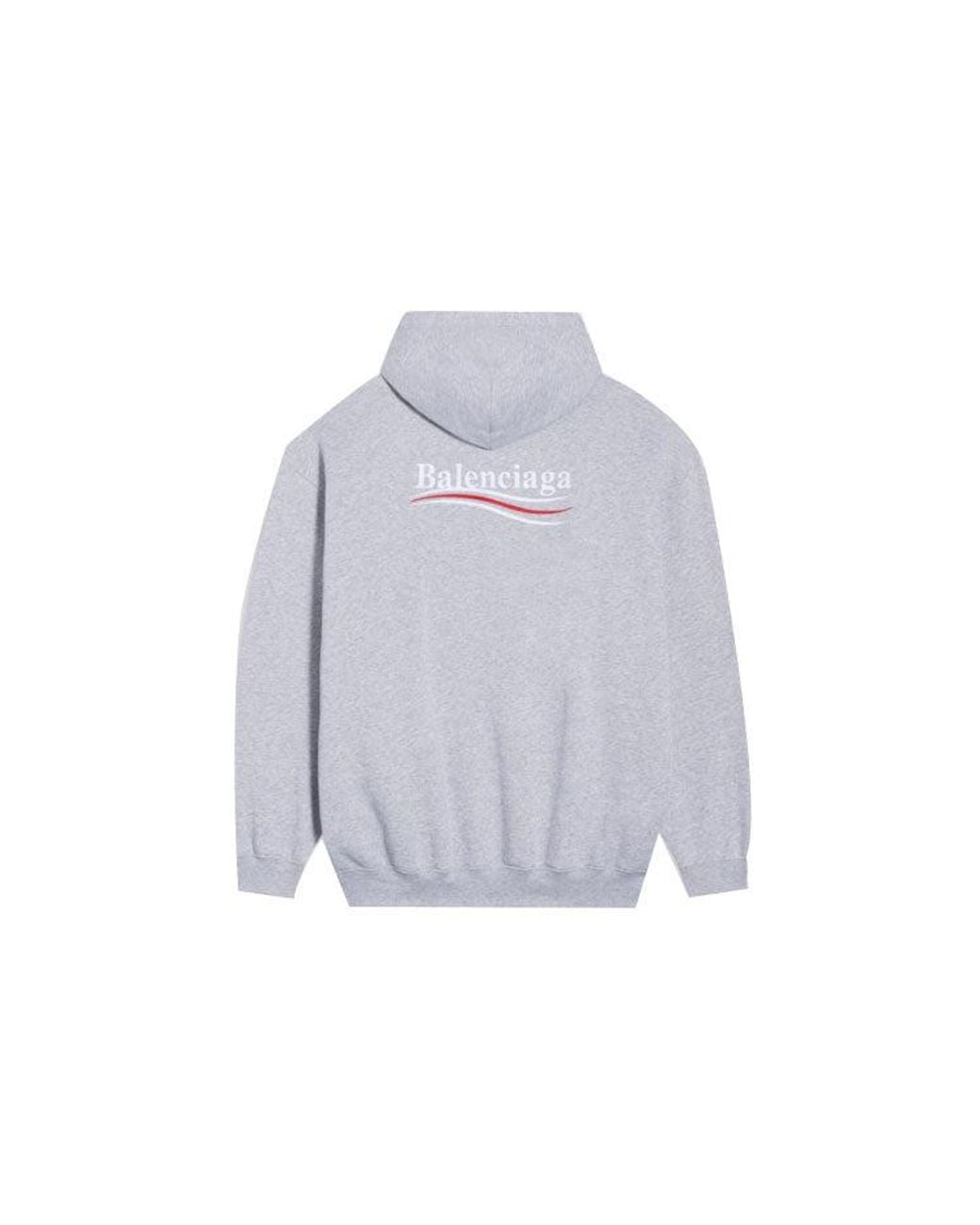 Balenciaga Blue Political Campaign Hoodie Medium Fit for men