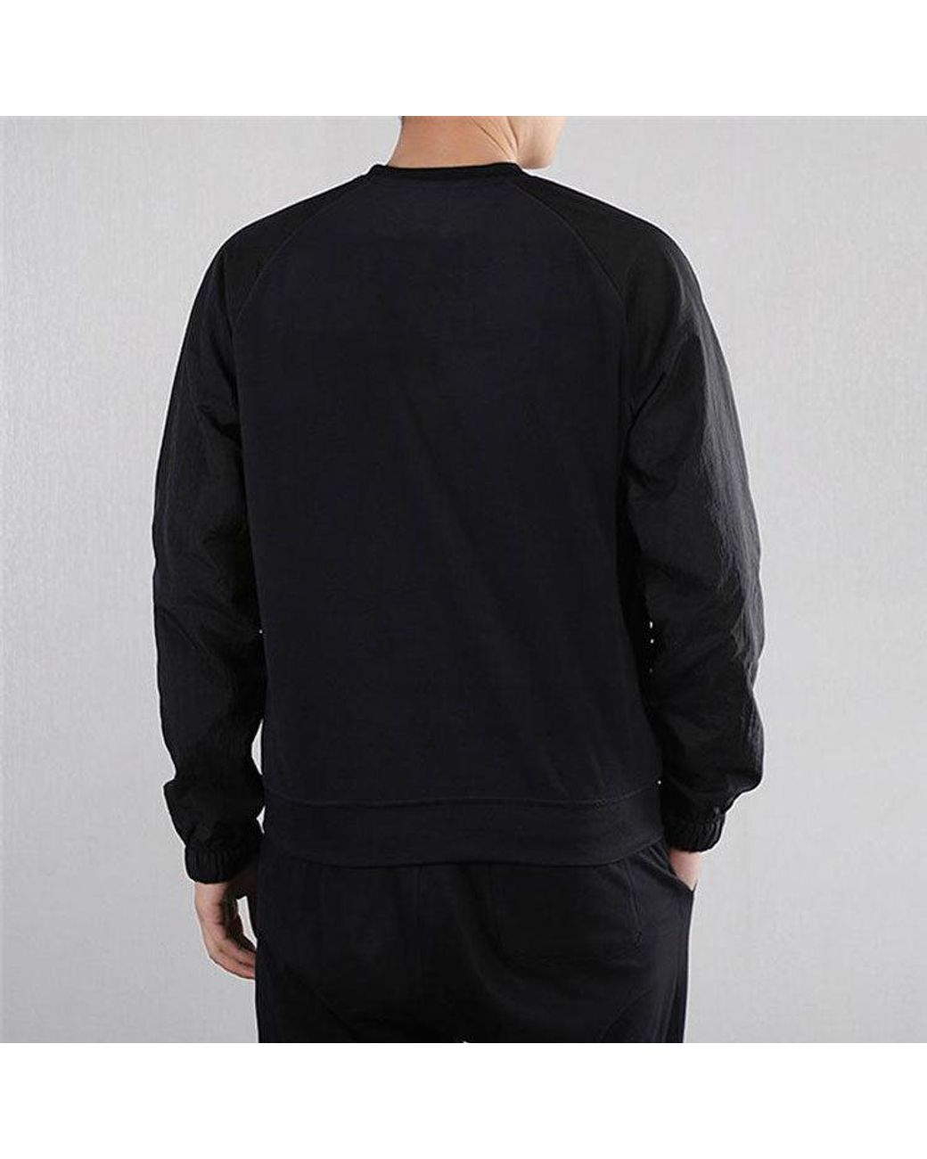 Nike Black As Sportswear Air Crew Mx Ssnl for men