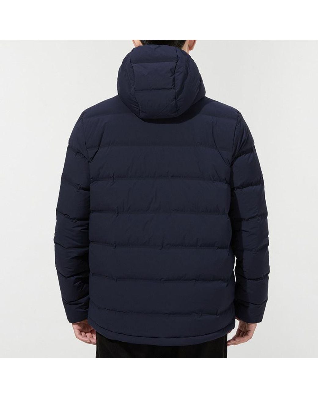 Adidas Blue Helionic S H J Outdoor Sports Hooded Down Jacket for men