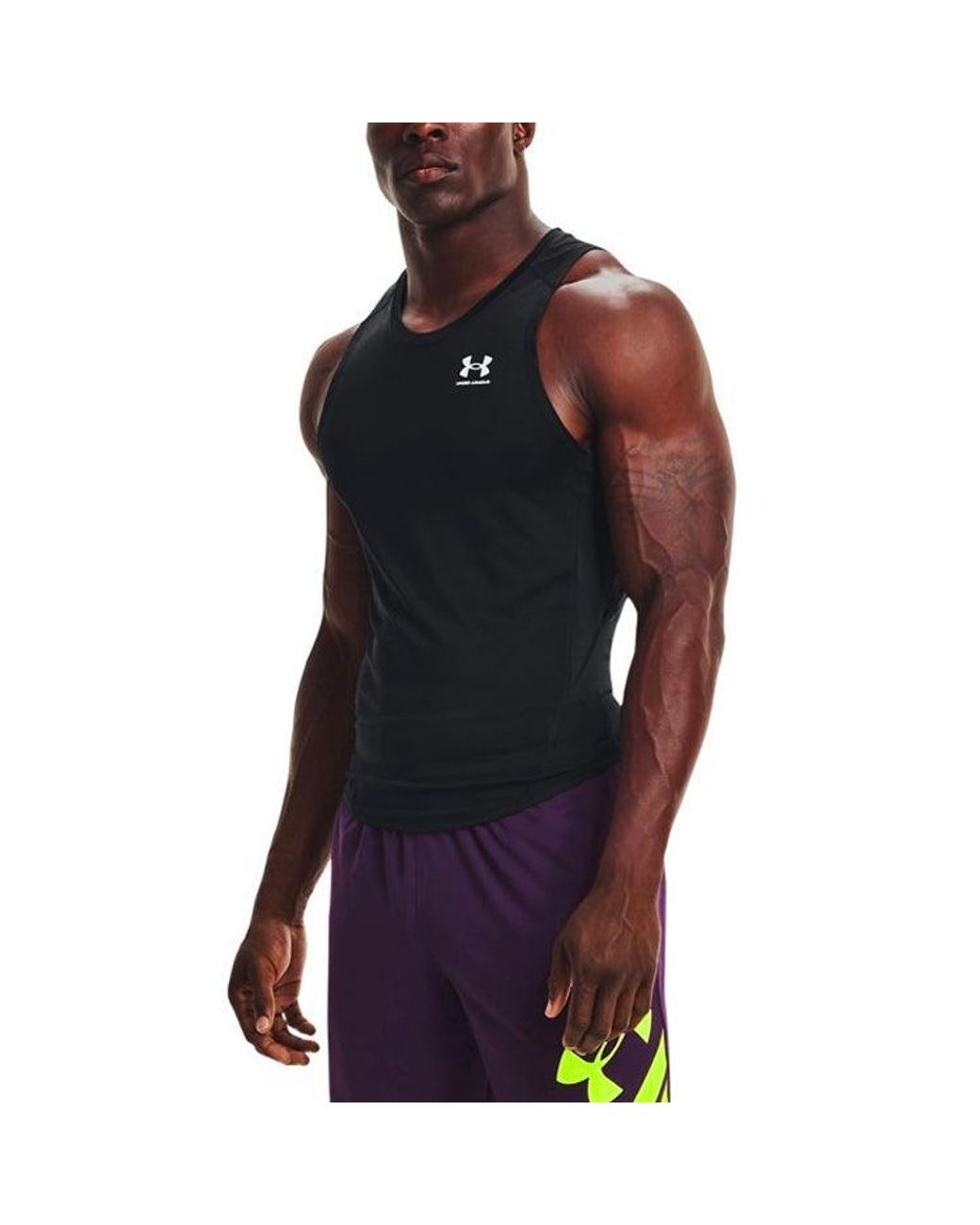 Under Armour Black Heatgear Compression Tank for men