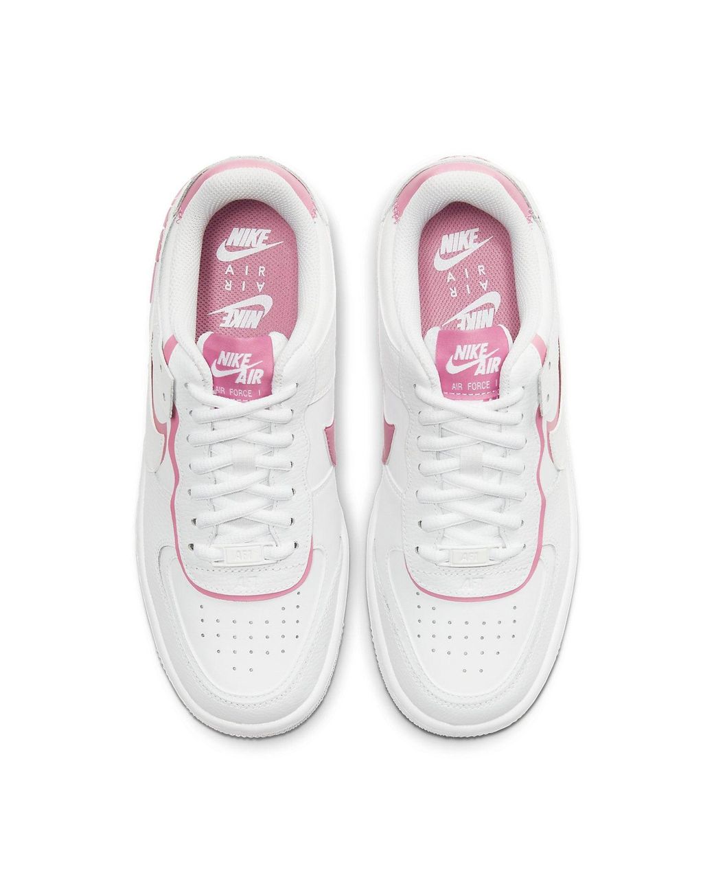 Nike White (Wmns) Air Force 1 Low Shadow Magic Flamingo'
