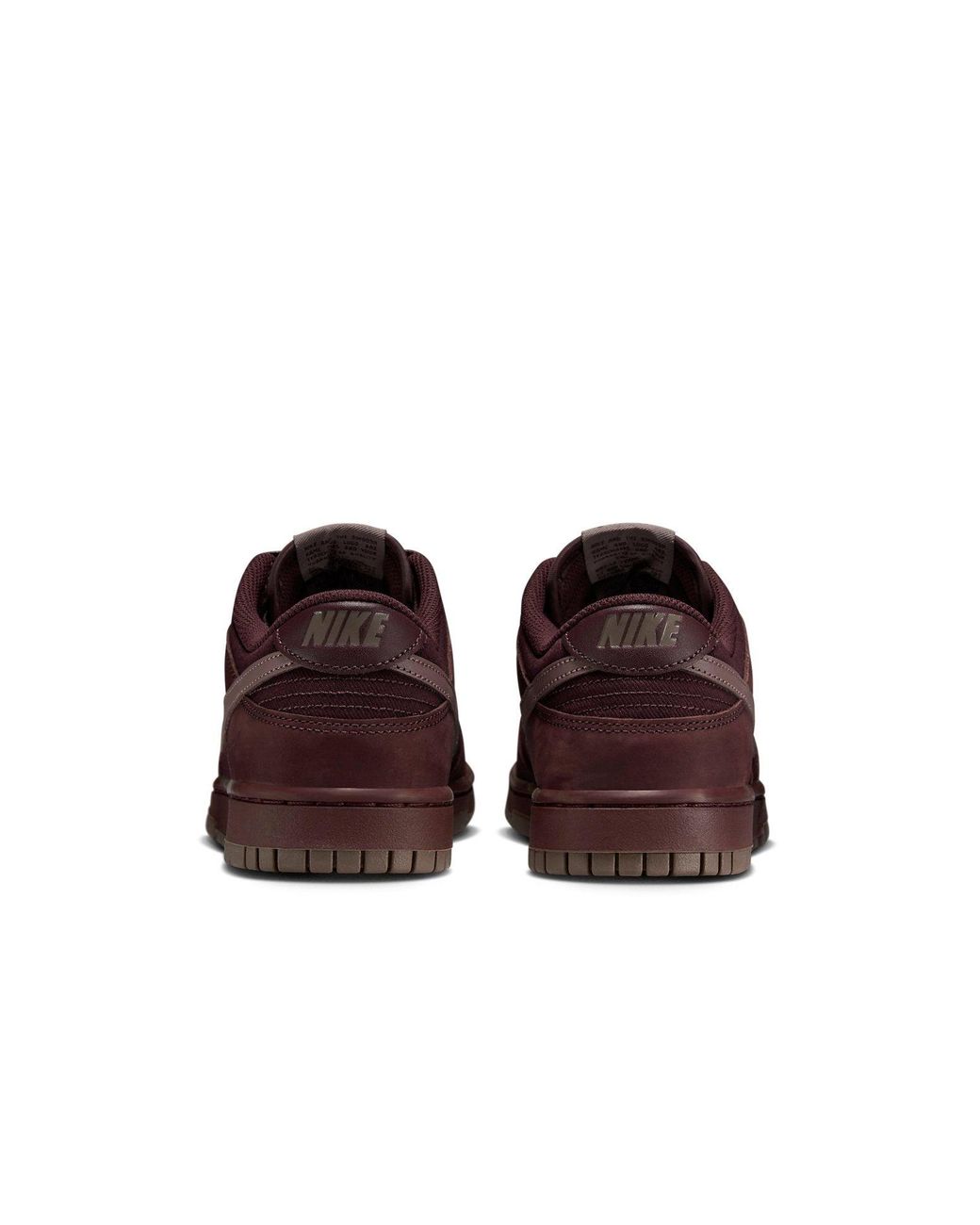 Nike Brown Dunk Low Premium 'Burgundy Crush' for men