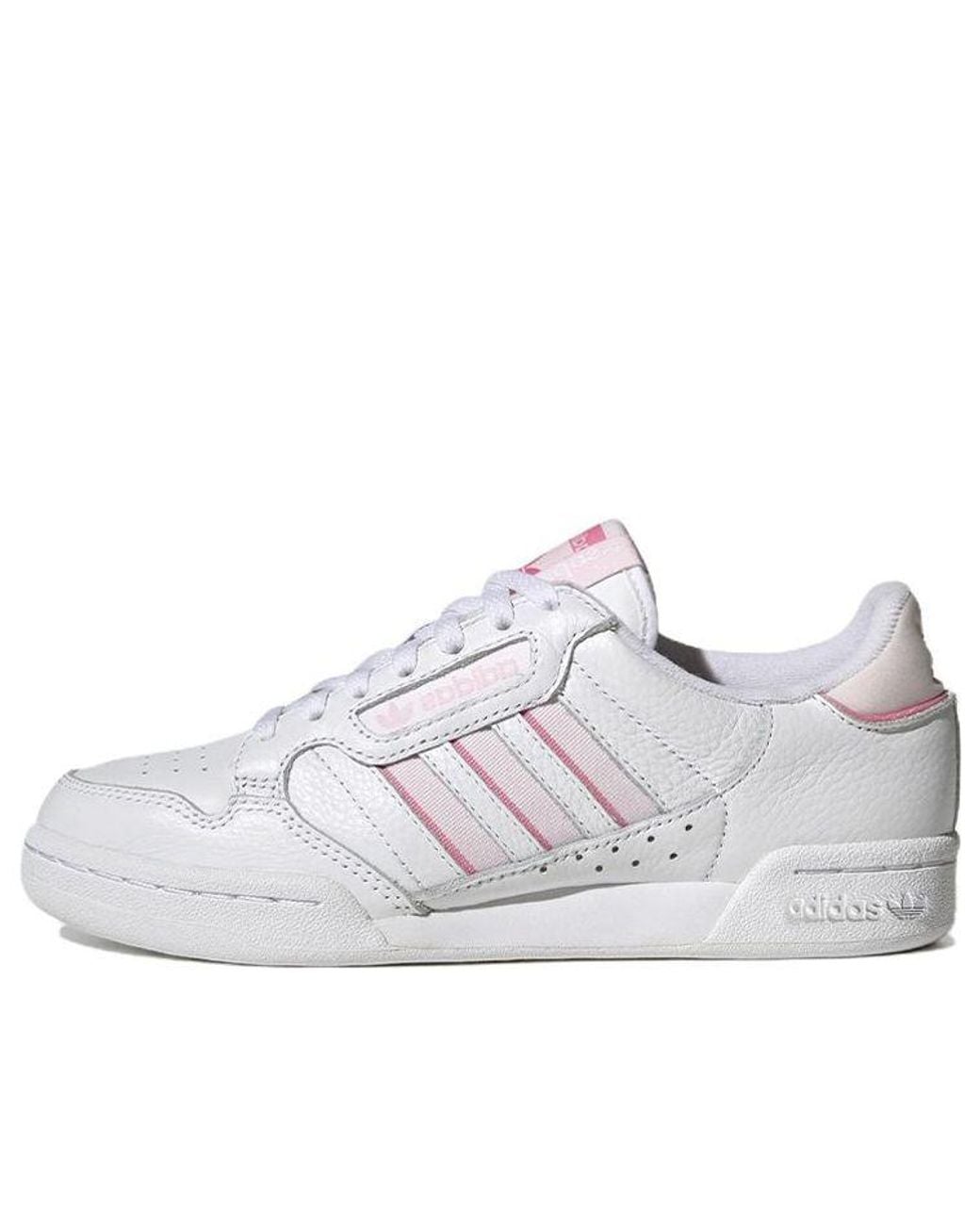 Adidas White Continental 80 Stripes Trainers