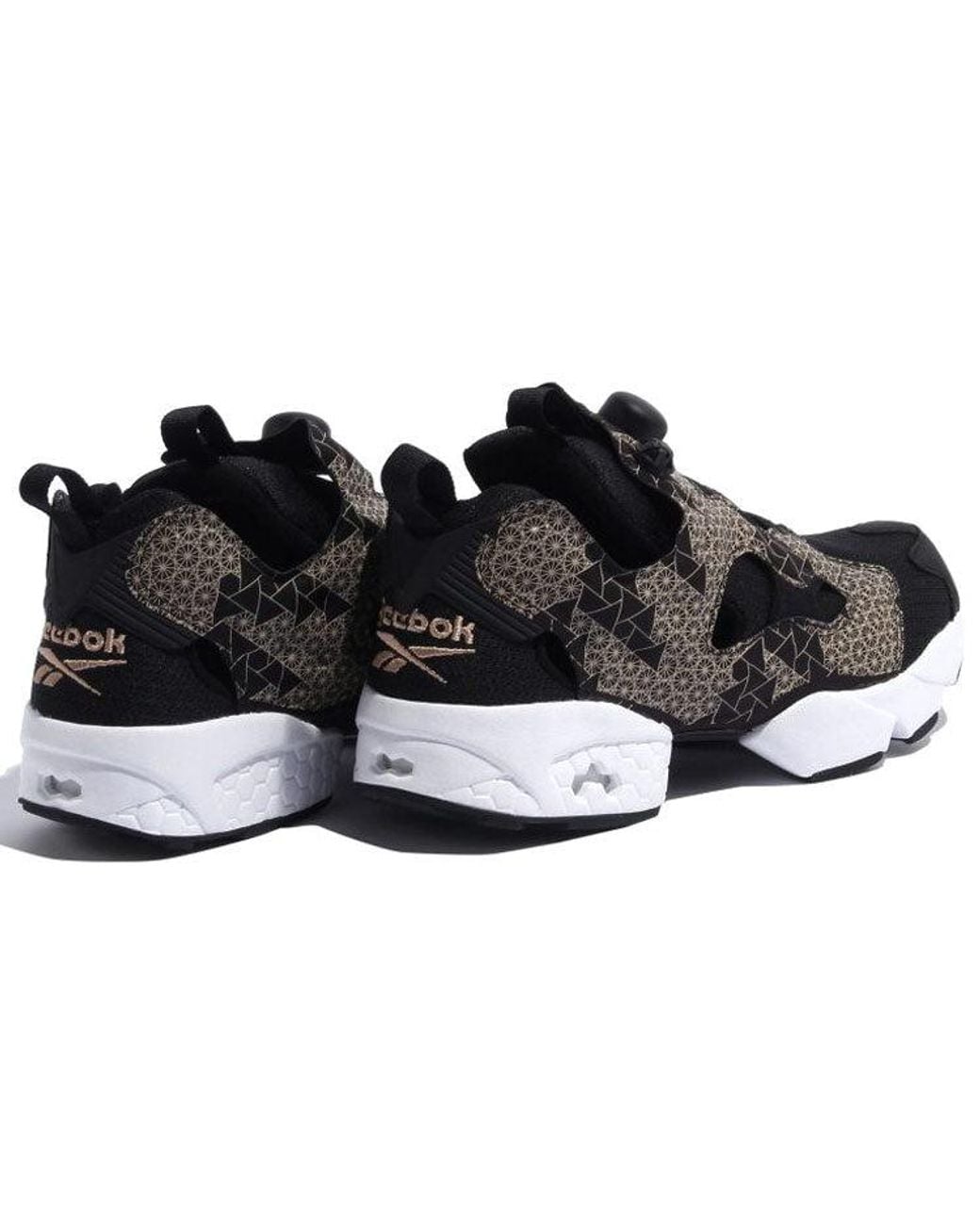 Reebok Black Instapump Fury Running Shoes for men