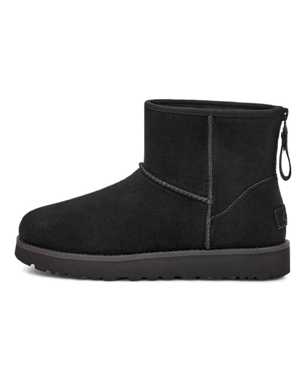Ugg Black (Wmns) Classic Mini Logo Zip