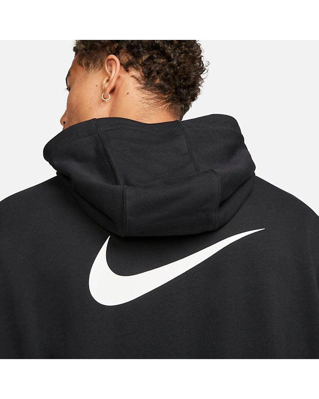 Nike Black Club Fleece Pullover Soccer Hoodie for men