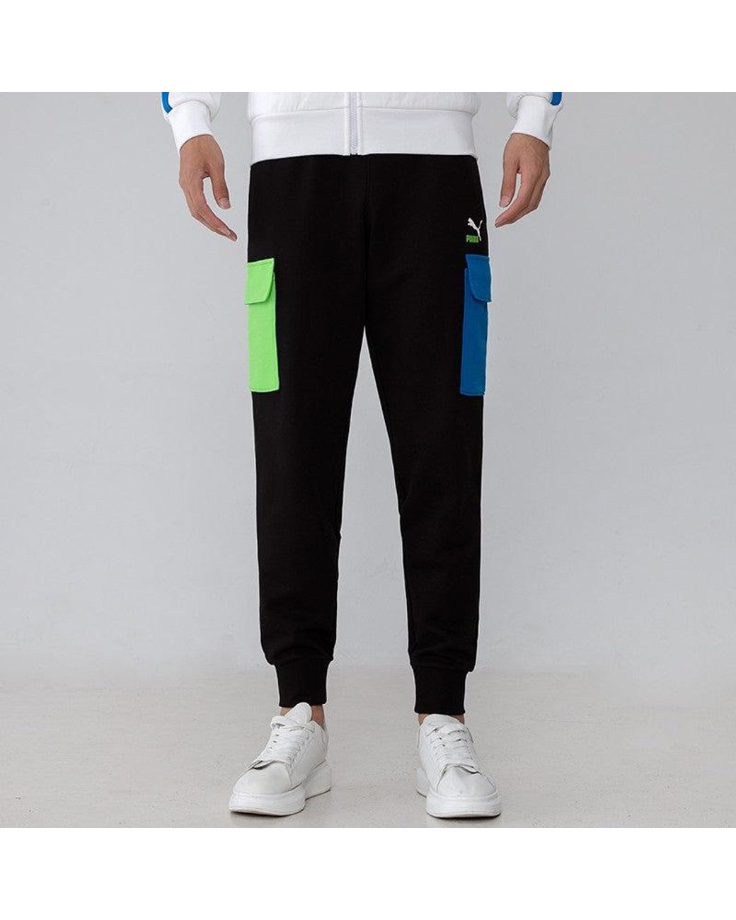 PUMA Black Clsx Training Cargo Pants for men