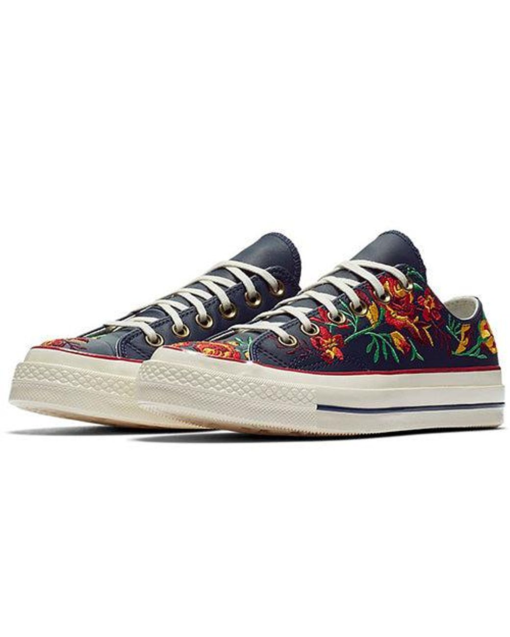 Converse Blue (Wmns) Chuck 70 Low 'Parkway Floral Embroidery'