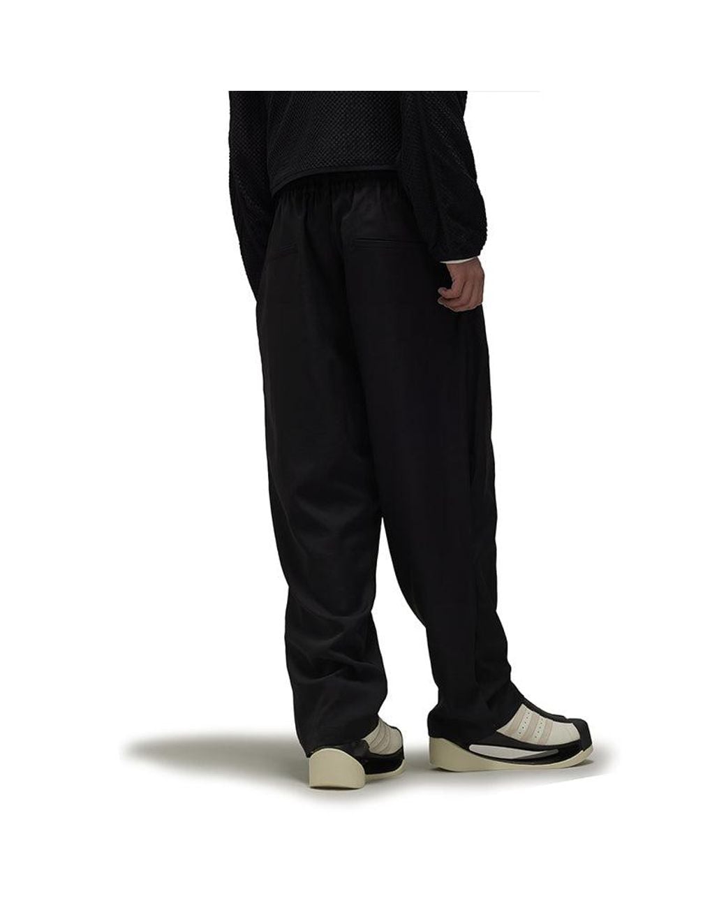 Adidas Black Y-3 Sport Uniform 3-Stripes Pants for men