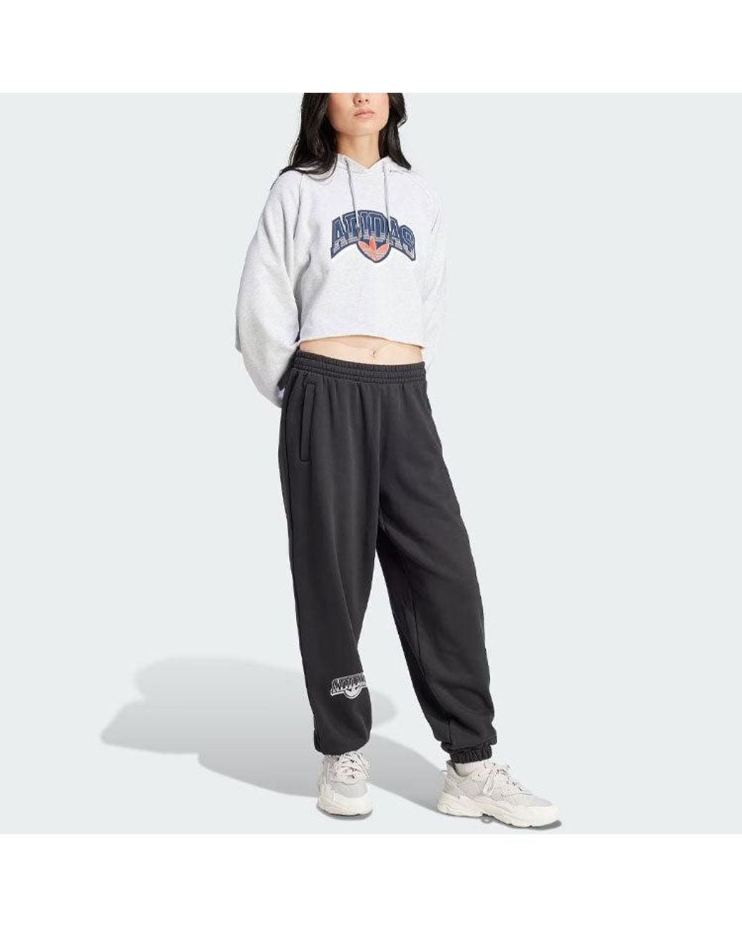 Adidas Gray (Wmns) Originals Loose Fit Sweat Pants Asia Sizing