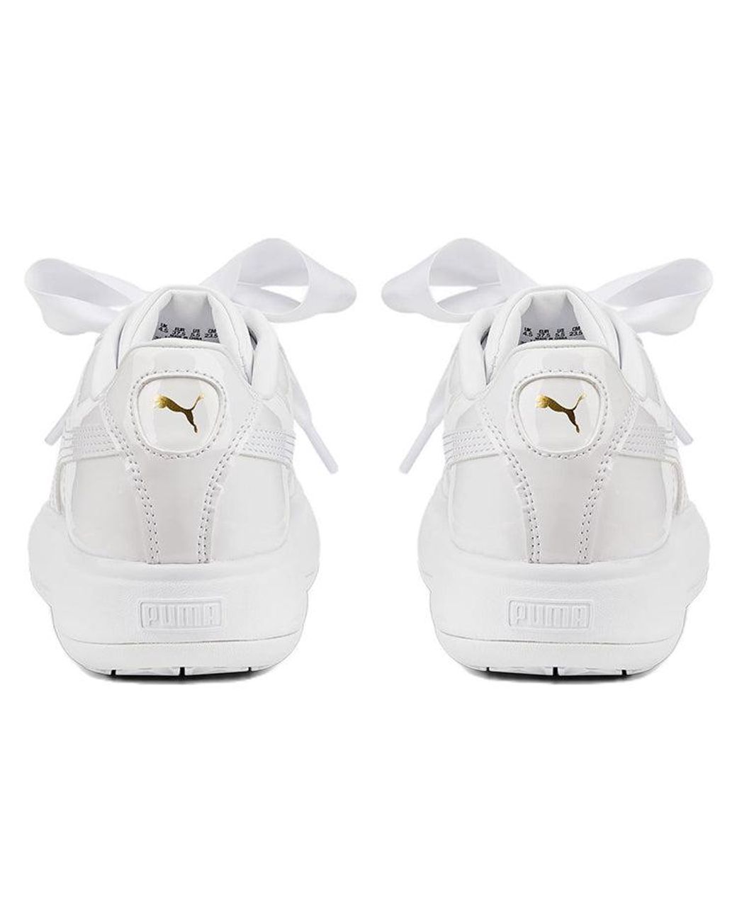 PUMA White (Wmns) Suede Mayu Heart Patent