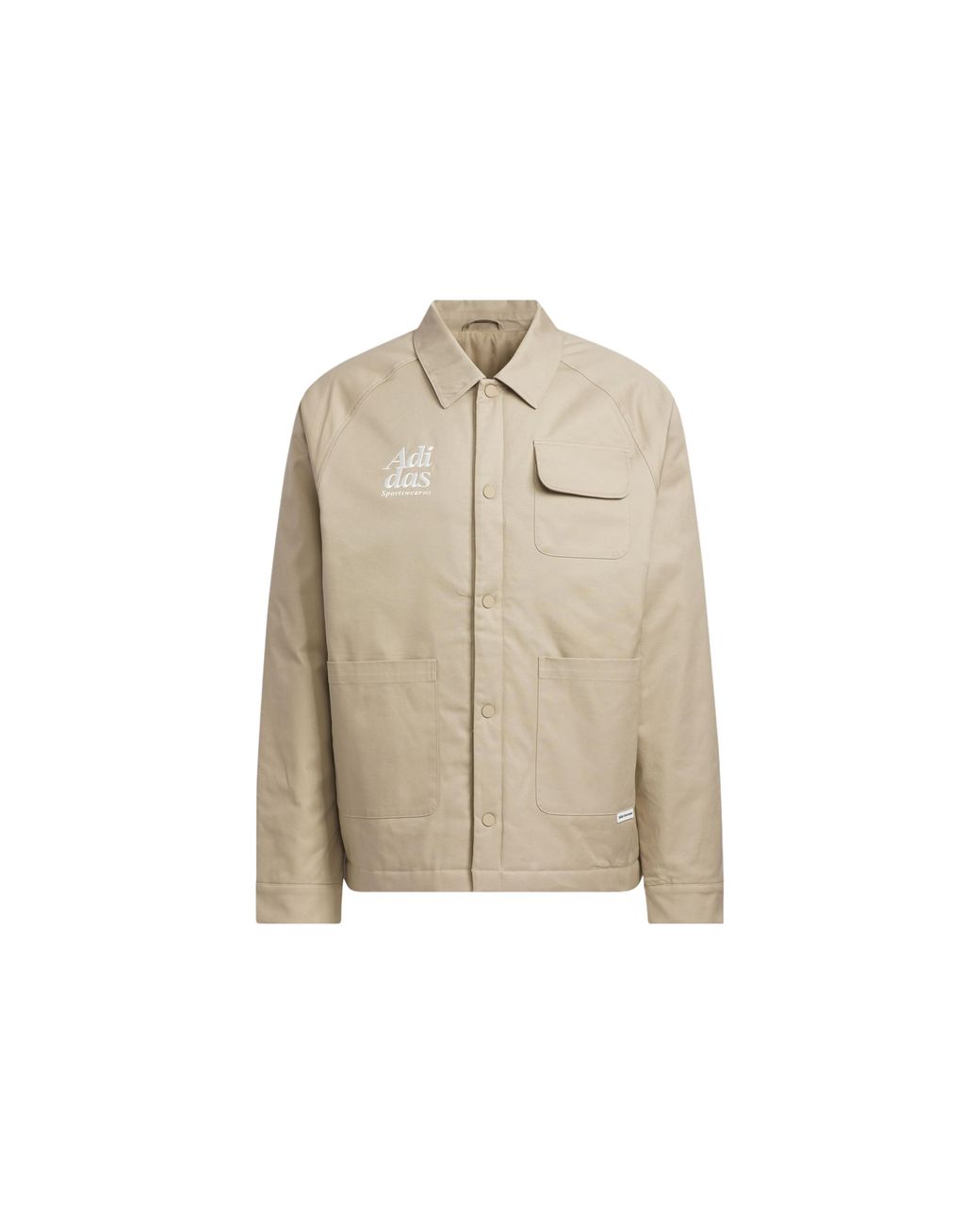 Adidas Natural Small Logo Padded Jacket Asia Sizing for men