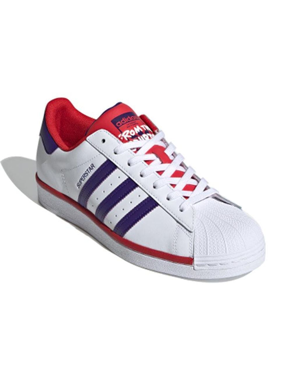 Adidas Blue Adidas Superstar Purple Scarlet for men