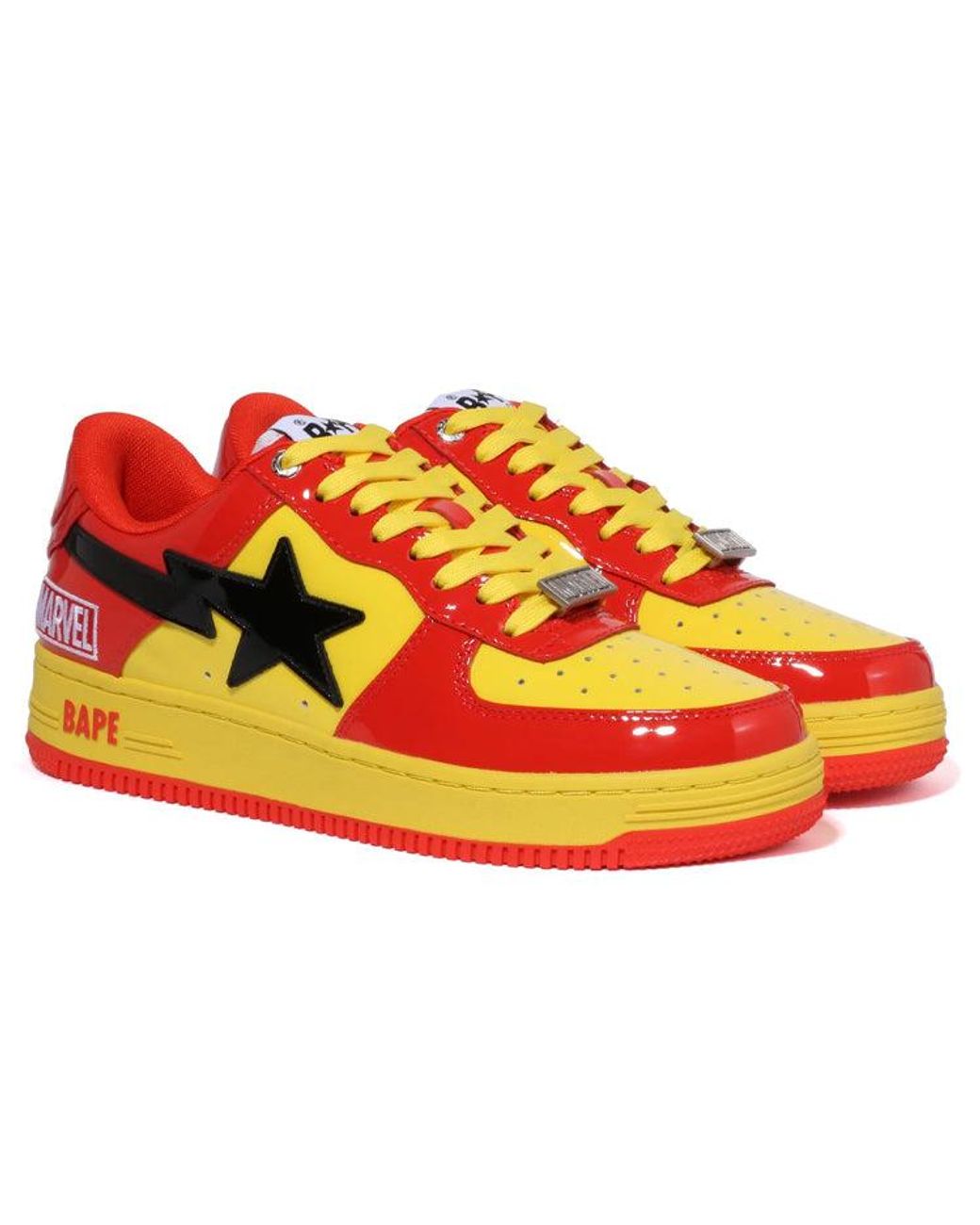 A Bathing Ape Red X Marvel Comics Bape Sta Low 'Iron 0Zxshm191902J-Rdr