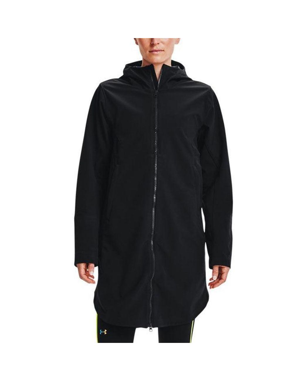 Under Armour Blue (Wmns) Rush Shell Casual Mid-Length Hooded Jacket
