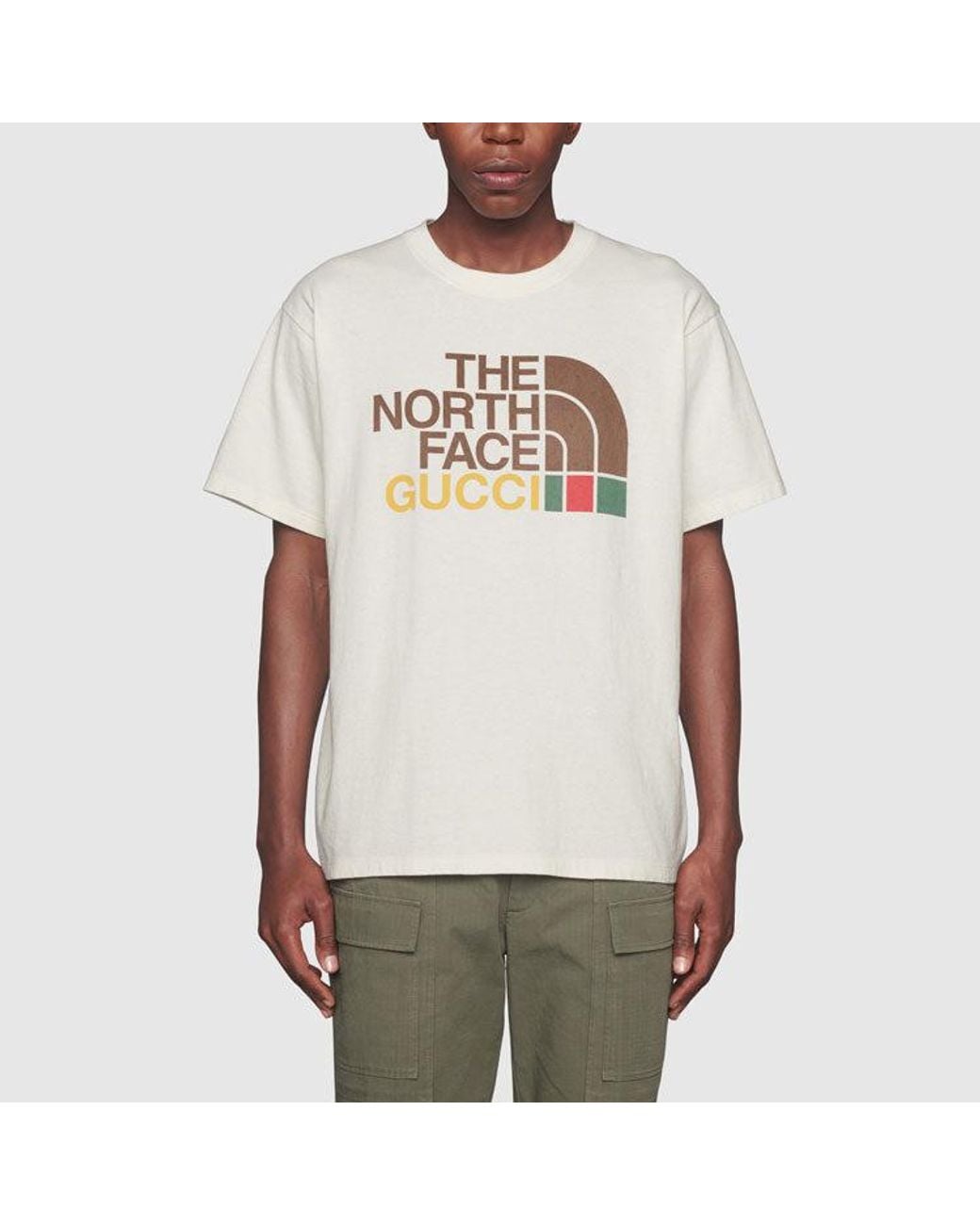 Gucci White X The North Face Oversize T-Shirt 'Ivory' for men