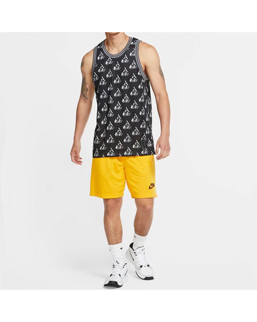 Nike Black Giannis Monogram Vest Asia Sizing for men