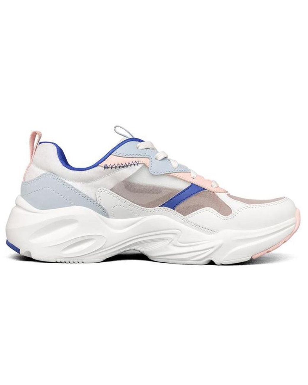 Skechers White (Wmns) Stamina Airy Low Top Running Shoes/Multi
