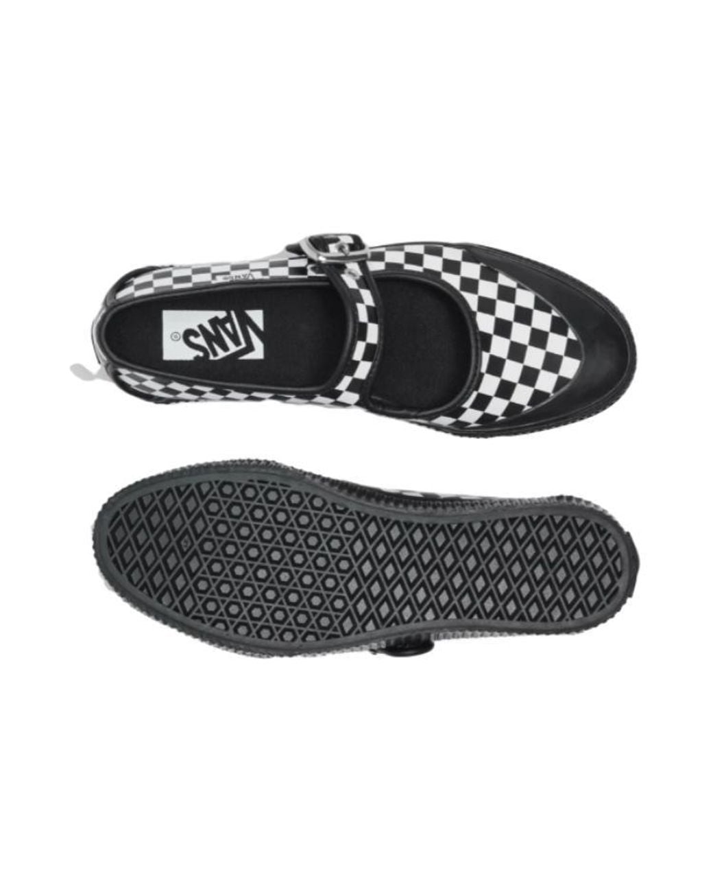 Vans Black (Wmns) Premium Mary Jane 93 'Checkerboard'