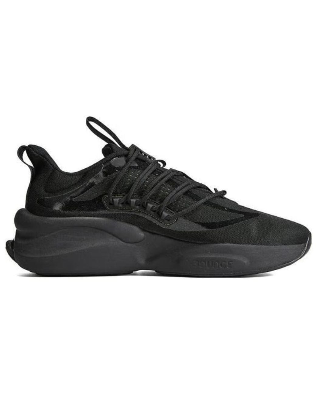 Adidas Black Alphaboost Running Shoes 'Core' for men