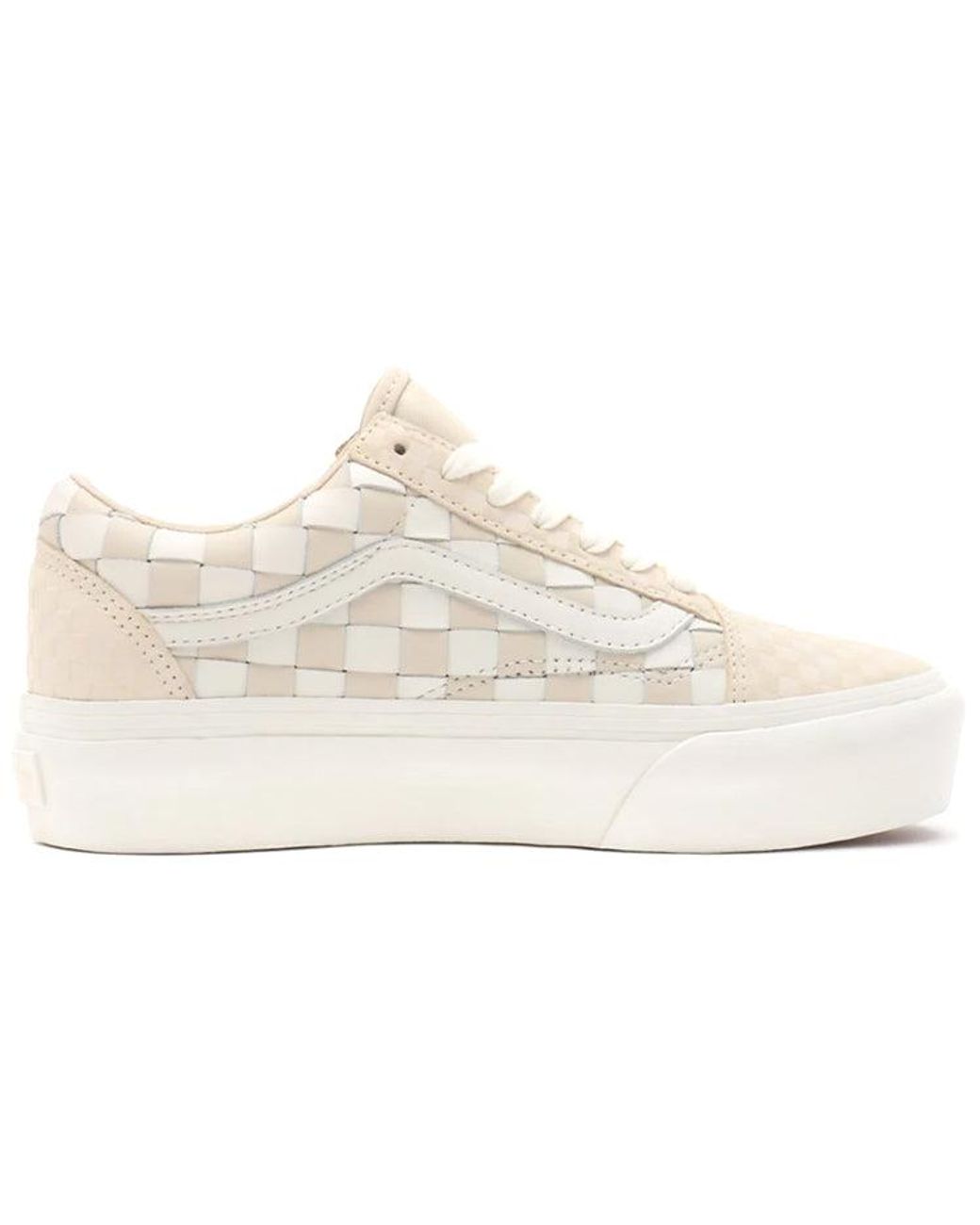 Vans White Old Skool Platform 'Woven for men