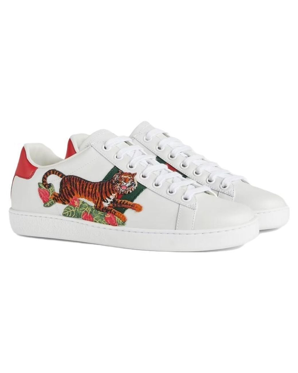 Gucci White (Wmns) Ace 'Tiger Patch'