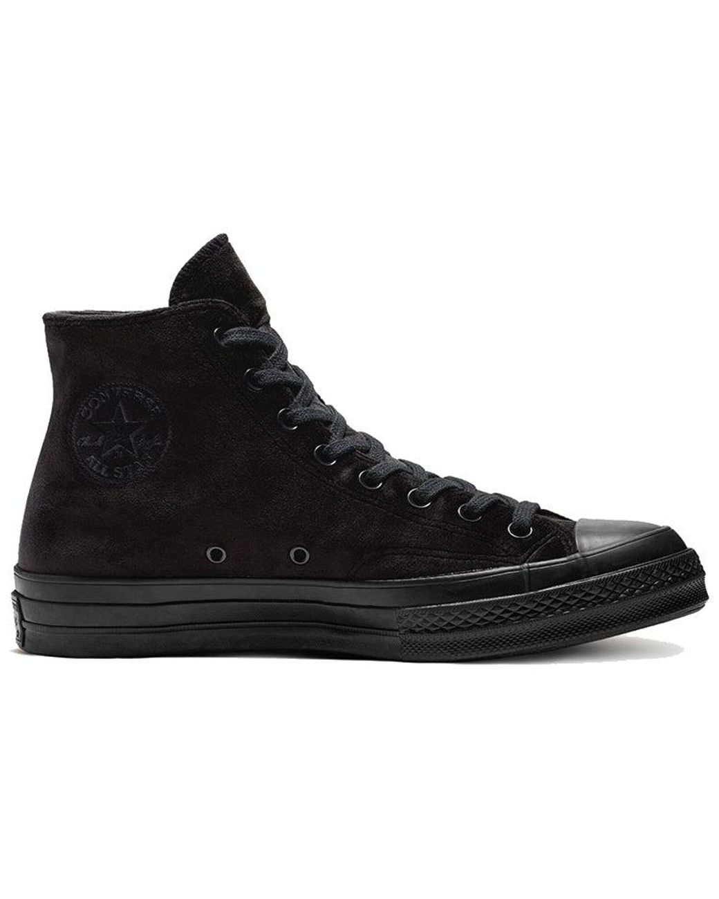 Converse Black Chuck 70 High Velvet 'Triple' for men