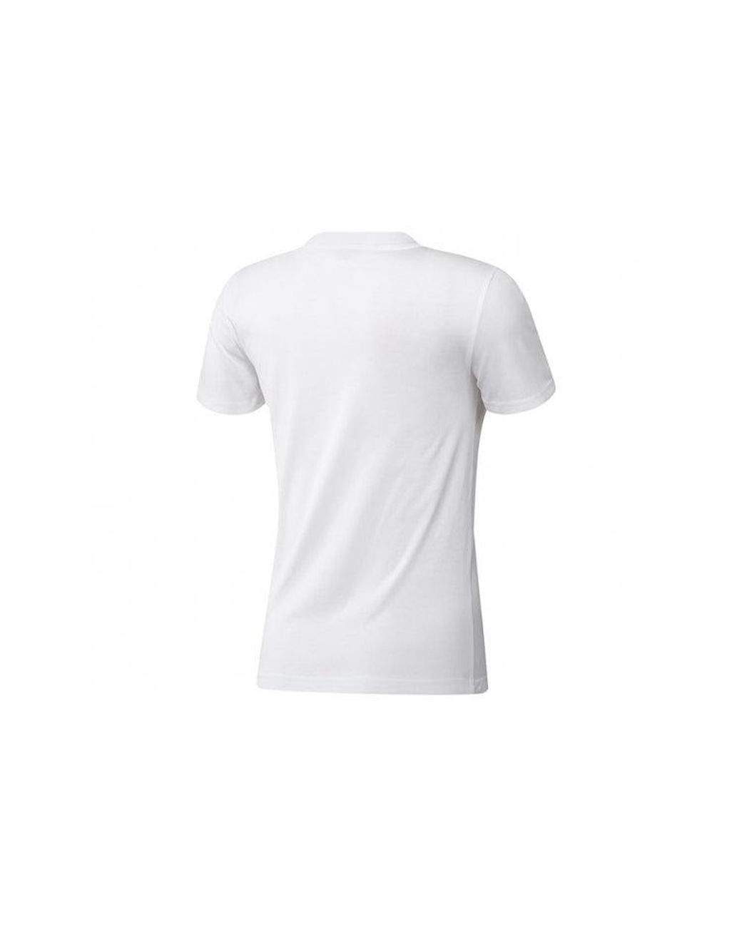Adidas White (Wmns) E Lin Slim T Sports Stylish Short Sleeve