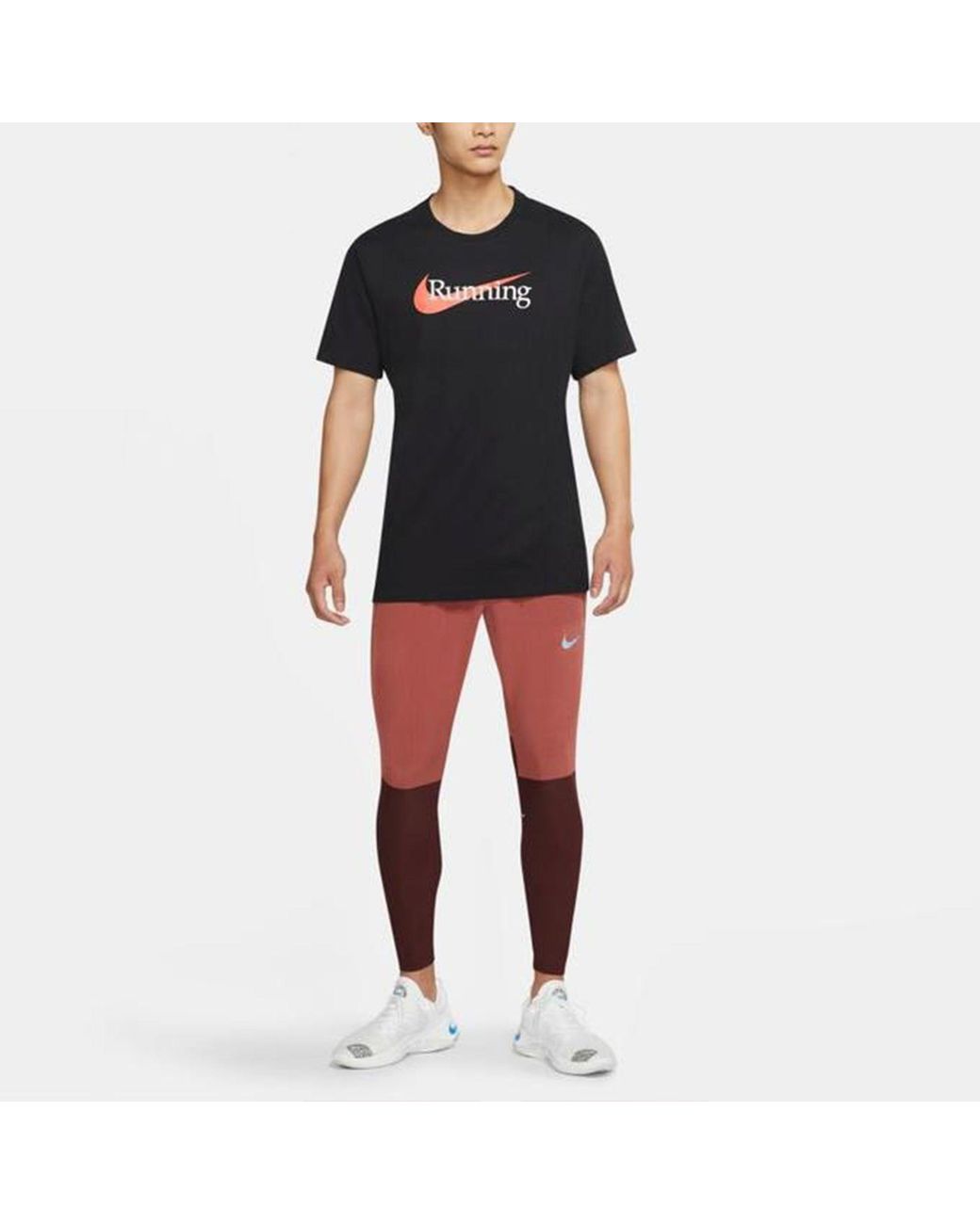 Nike Blue Running Logo Printing Sports Short Sleeve for men