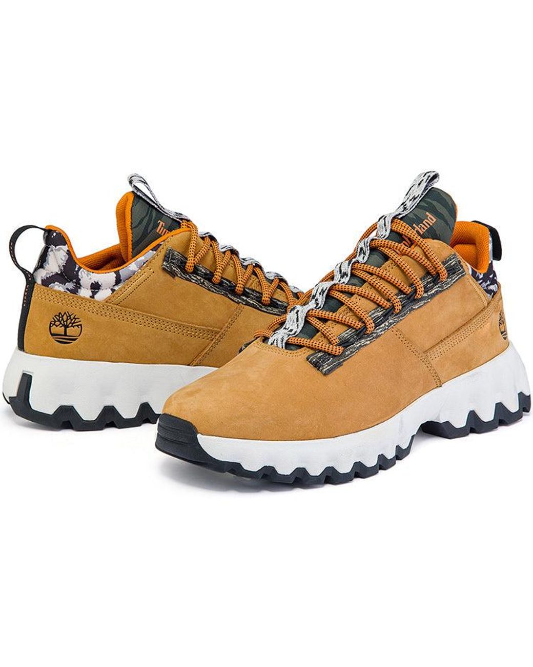 Timberland Brown Greenstride Edge Waterproof Wide Fit Boots 'Wheat Nubuck' for men